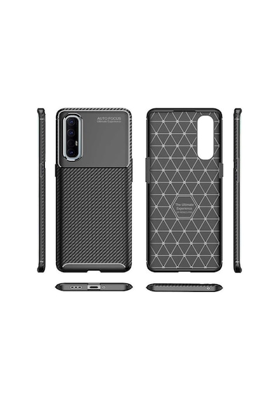 Oppo Reno3 Pro (Cph2009) Karbon Görünüm Negro Silikon Kilif 545542632