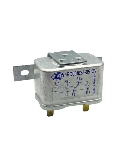12v Far Rölesi 5 Uçlu Çift Platin Kalıcı 31b-56-56a-56b-81a - 4rd001836-051