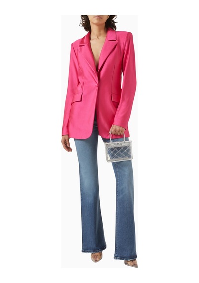Good American Sculpted Blazer, Şık, Figür Düzeltici - Üks Kadın Ceket Pembe