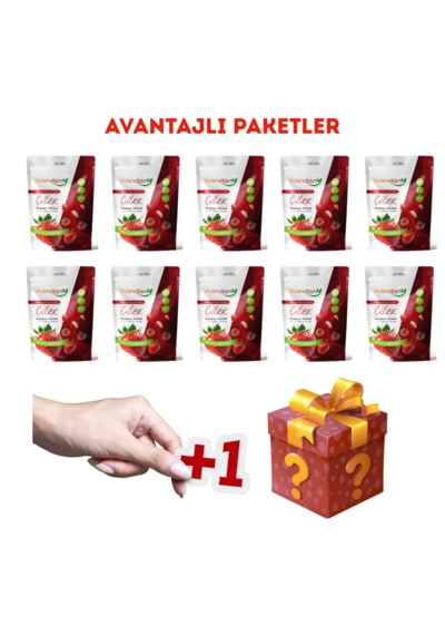 Freeze Dried Çilek Dilimleri 10'lu Paket 20 G