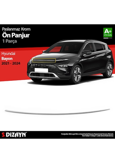 S-dizayn Hyundai Bayon Krom Ön Panjur 2021-2024