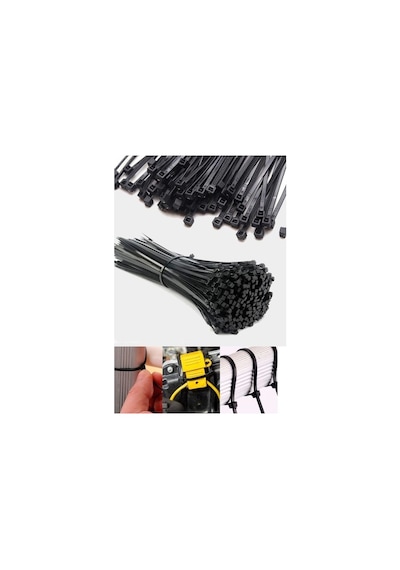 Pemsan 25cm X 3,6mm Plastik Cırt Kelepçe Kablo Bağı 100 Adet