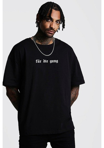 Startmore Unisex Örme Für Die Gang Basklı Siyah Siyah