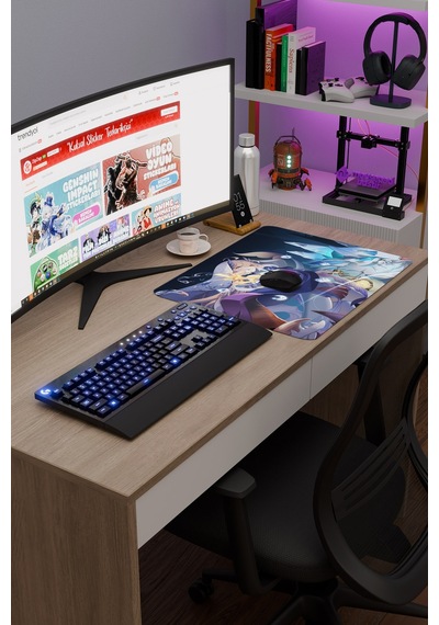 Kokomi Genshin Impact Anime Gacha V5 - 48x40 Xl Gaming Mouse Pad Fare Altlığı