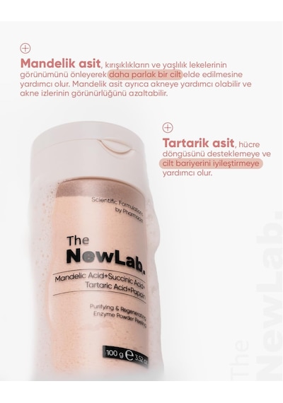 Lexroo The New Lab Arindirici Ve Yenileyici Enzim Tozu Peeling 100 G