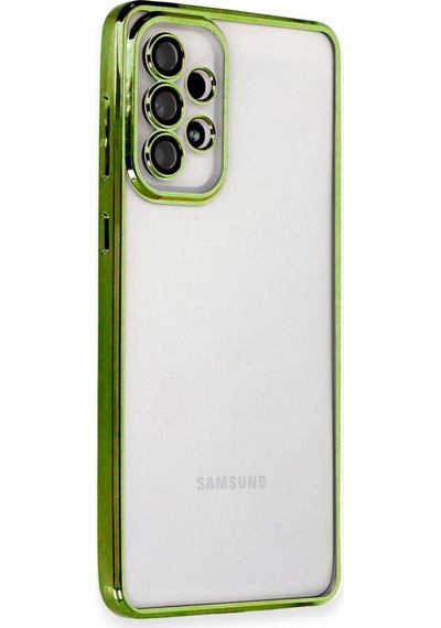Newface Samsung Uyumlu Galaxy A33 5g Kılıf Razer Lensli Silikon - Yeşil Yeşil