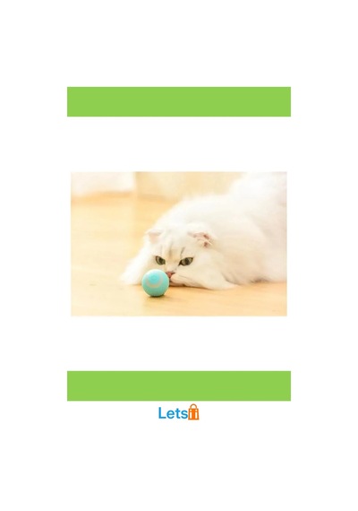 Akıllı İnteraktif Kedi Oyuncak Topu Işıklı Titreşimli Hareket Sensörlü