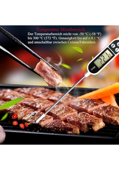 Oujilet Meilliger Termometre Mutfak Evrensel Ev Termometresi Dijital Pişirme Termometresi Mutfak Termometresi Et Termom