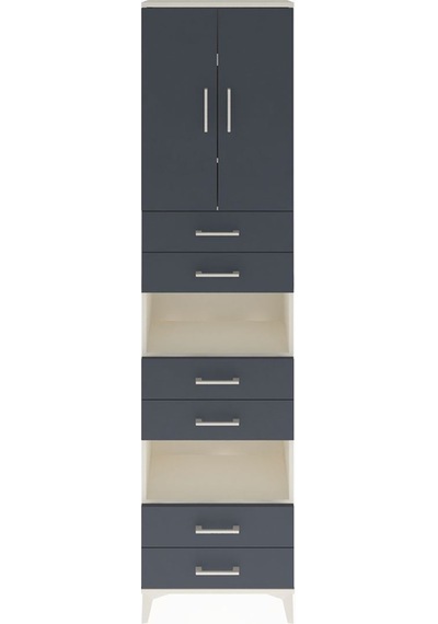 Arges Dolap 5 Raflı 6 Çekmeceli 2 Kapaklı 60x30x243 Aytaşı-an... Aytaşı