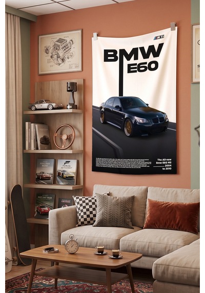 Bmw E60 M5 Dekoratif Duvar Örtüsü Duvar Halısı Reaste