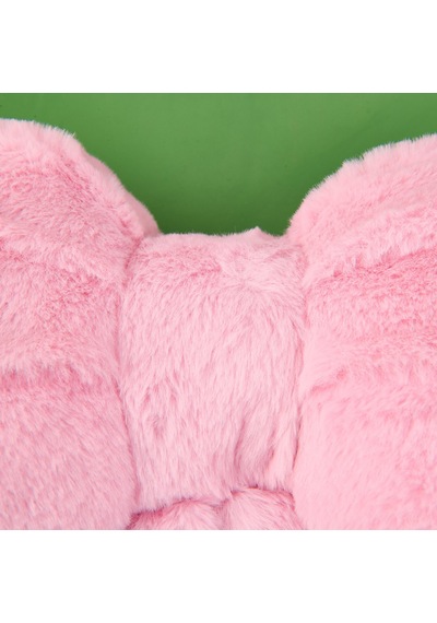 Soft Kurdele Figürlü Yastık - Pembe - 40x30 Cm