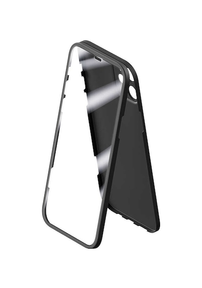 Apple Uyumlu iPhone 12 Kılıf 360 Derece Full Koruma Kılıf Siyah