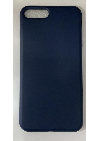 Apple Uyumlu iPhone 7 Plus Kılıf Kamera Korumalı Silikon Rubber Arka Kapak Lacivert