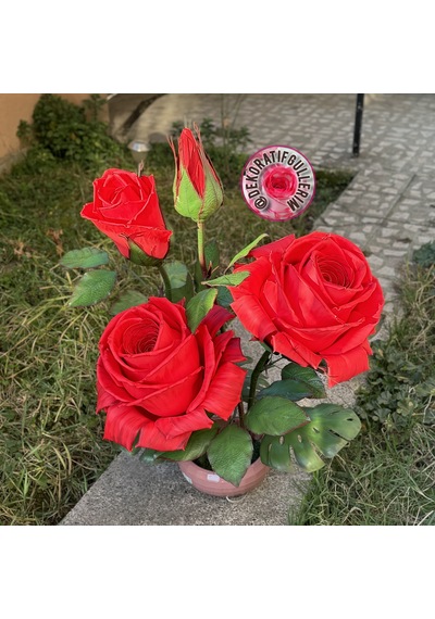 Favorite Kırmızı Lambader 112cm 2,5kg 220volt Dekoratif Organik