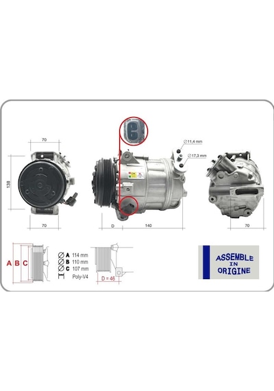 Gua Klima Kompresörü Fıat Ducato 06 19 2.3d Mtj Gua 51323 71796979 1391387080 5802212928