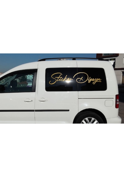 Kişiye Özel Yazı Sticker, Ad Soyad Sticker, İsim Soyisim Sticker, Araba Oto Motosiklet Sticker 02513 40 Cm