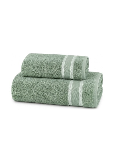 2 Parça Kadın/erkek Banyo Duş Hamam Havlu Seti 90x150 Cm Açık Yeşil