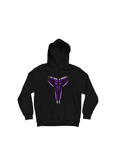 Kobe Bryant Baskılı Kapşonlu Sweatshirt Siyah