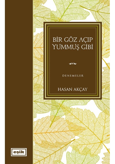 Bir Göz Açıp Yummuş Gibi  - Hasan Akçay  - Eşik Yayınları