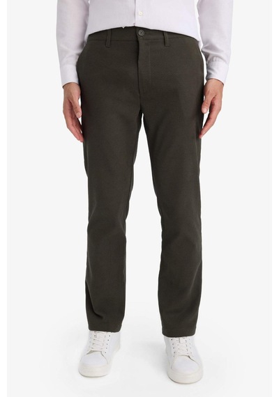 Defacto Erkek Pamuklu Smart-casual Pantolon G1076ax26spkh244 Haki-kh244