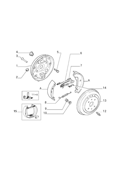 Bosch Fiat Tempra - Tipo Uyumlu Sol Arka Fren Ayar Cırcırı 5888777