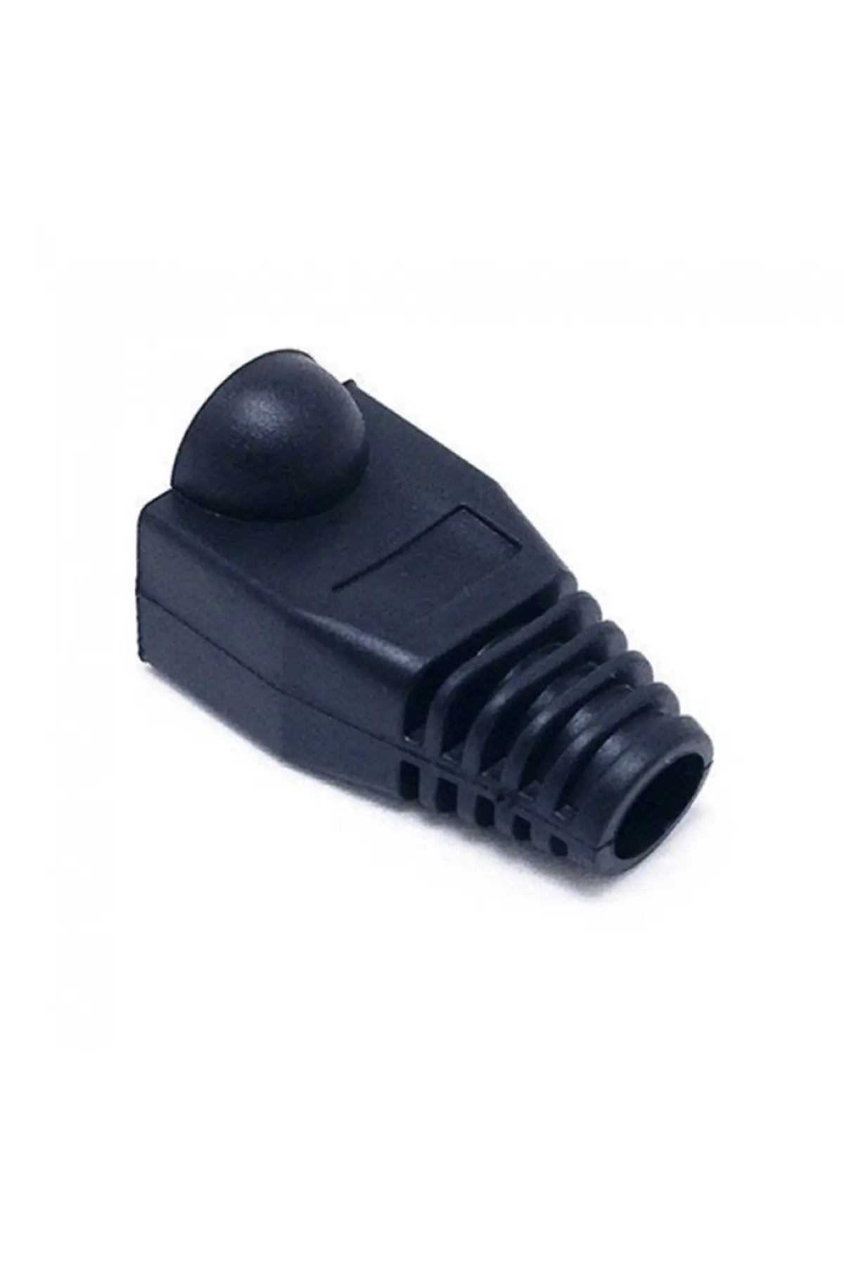 100'lü Paket Rj45 Cat6 Cat5e Ethernet Ağ Kablosu Boot Koruma Cover Kılıfı Kablo Konektörü Siyah