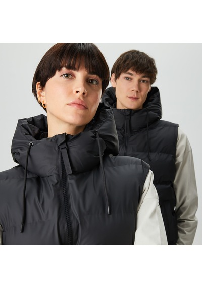 Rains Alta Puffer Vest W3t2 Unisex Siyah Mont