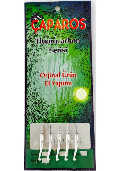 El Yapımı 5'li Açıkdeniz Levrek, Uskumru, Palamut, Kolyos, Çinekop, Çaparisi - Beyaz-9440