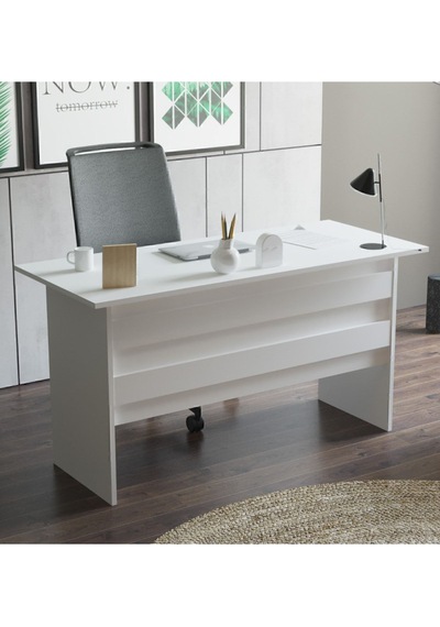 Bega A 140cm Ofis Çalışma Masası Beyaz Beg1-w Beyaz