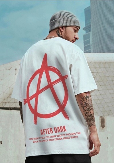 Startmore Unisex Örme After Dark Baskılı Beyaz