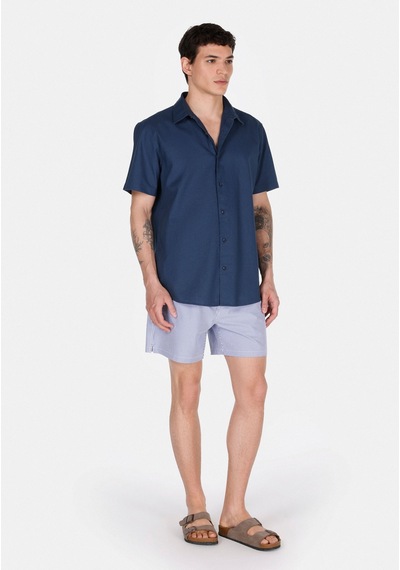 Colin's Colins Slim Fit Çizgili Erkek Lacivert Deniz Şortu Cl1072291 Q1.v1 Nav Lacivert