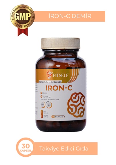 Fitself Iron-c Demir Ve Vitamin C 30 Enterik Kapsül Demir Ve C Vitamini İçeren Takviye Edici Gıda