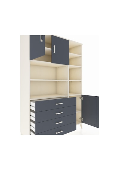 Hyperion Dolap 9 Raflı 4 Çekmeceli 3 Kapaklı 132x44x195 Aytaşı-antrasit/antrasit Antrasıt/antrasıt Hyperion Dolap 9 Raflı 4 Çekmeceli 3 Kapaklı 132x44x195 Aytaşı-antrasit/antrasit Antrasıt/antrasıt