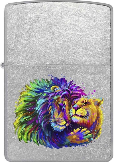 Zippo Lion Design Windproof Çakmak - 49007-00071-model17