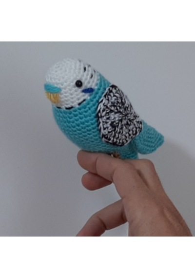 Amigurumi Kuş Muhabbet Kuşu Turkuaz Bebek Oyuncakları