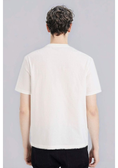 DeFacto %100 Pamuk New Regular Fit Bisiklet Yaka Basic Düz Kısa Kollu Tişört V7699AZ24SPWT32