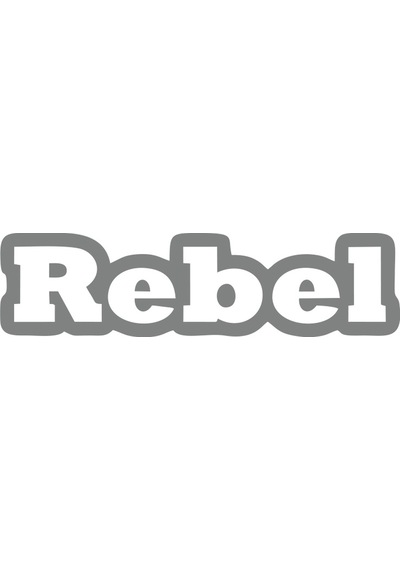 Rebel Araba Sticker 17x17 Cm Gri
