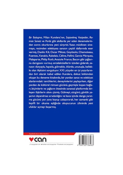 Bir Buluşma -Milan Kundera  - Can Yayınları