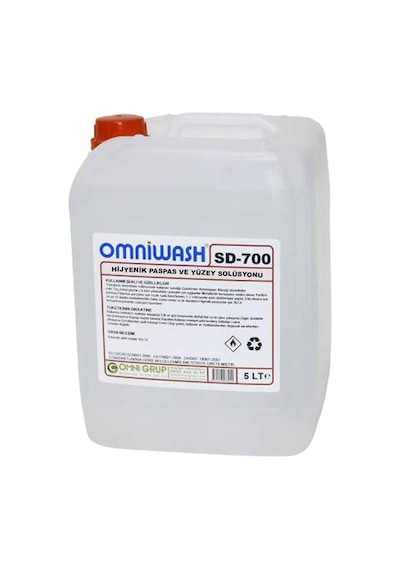 Omniwash Sd-700 Hijyenik Paspas Ve Yüzey Solüsyonu 5000 Ml 4 Adet 4'lü Set