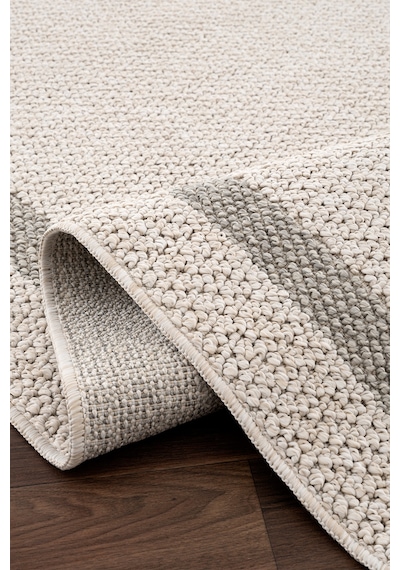 Retro Plain Krem Gri Bordürlü Halı A3234a Krem Gri