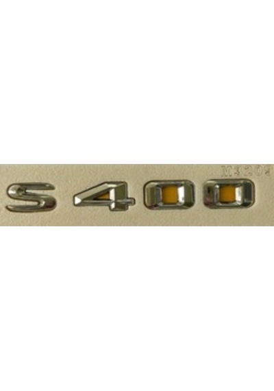 Mercedes Uyumlu Yazı S 400 Krom