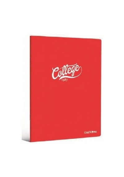 Çınar College Plastik Kapak A4 100 Yaprak Kareli Defter