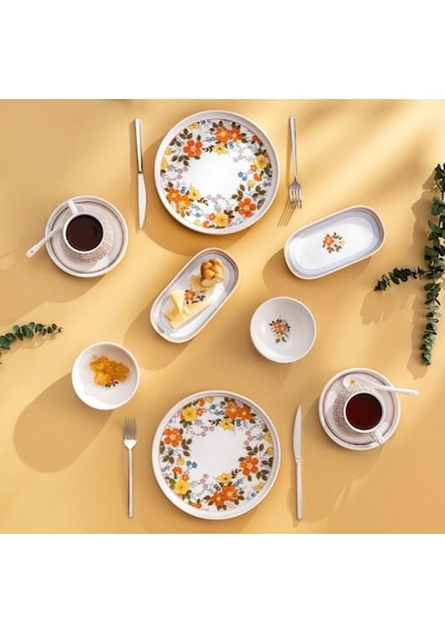 Emsan Teraryum Multicolor 32 Parça 6 Kişilik Kahvaltı Seti Çok Renkli