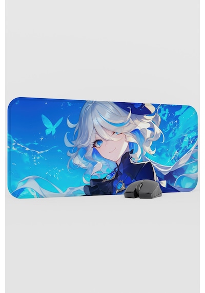 Furina Genshin Impact Anime Gacha V4 - 70x30 Xl Gaming Mouse Pad Fare Altlığı