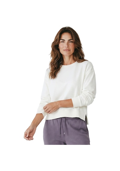 Sportive Cleo Kadın Beyaz Günlük Stil Sweatshirt 26yk0008-kbyz