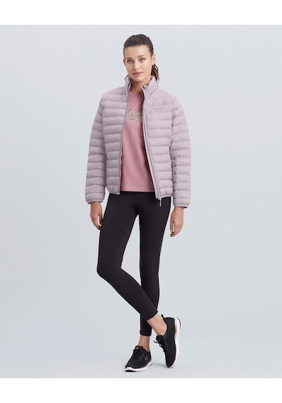 Skechers W Turtle Neck Essential Jacket Kadın Foggy Lilac Mont S212273-506 Lila