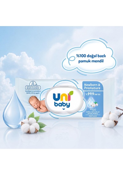 Newborn & Premature Islak Mendil 1x40 1000'li Set