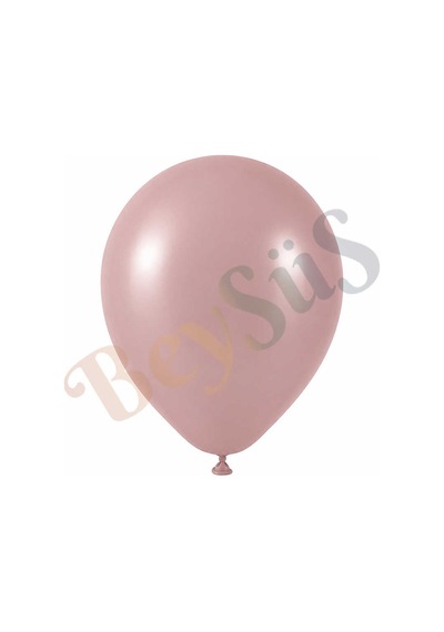 Toz Pembe Renk Lateks Retro Balon 60 Cm - 1 Adet