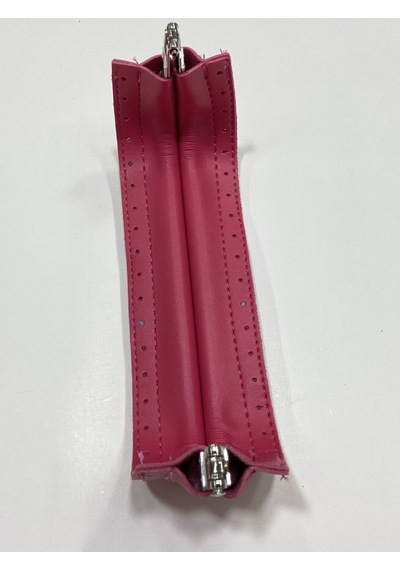 Karantuhafiye Çanta Bursu / Derili Burs 20 Cm / Fuşya Fuşya