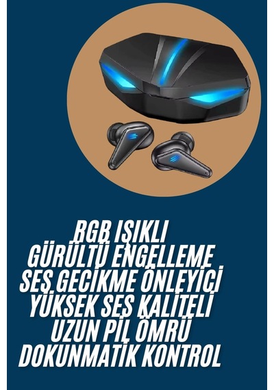 Wireless Kulaklık Mikrofonlu Bluetooth Oyuncu Kulaklığı Diğer